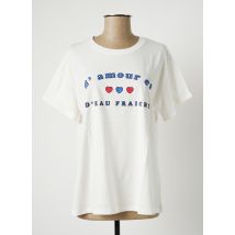 CHERRY - T-shirt blanc en coton pour femme - Taille 40 - Modz