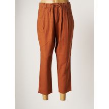 JENSEN - Pantalon 7/8 marron en lin pour femme - Taille 38 - Modz