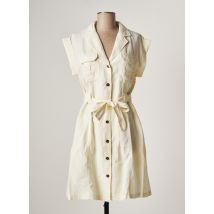 MKT STUDIO - Robe courte beige en lin pour femme - Taille 42 - Modz