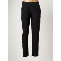 KOKOMARINA - Pantalon droit noir en lin pour femme - Taille 40 - Modz