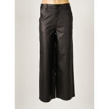 OBJECT - Pantalon droit noir en viscose pour femme - Taille 36 - Modz