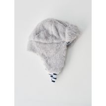 P'TIT BISOU - Bonnet gris en polyester pour enfant - Taille 6 M - Modz