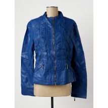 MULTIPLES - Veste simili cuir bleu en polyurethane pour femme - Taille 42 - Modz