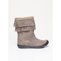 BELLAMY - Bottes gris en cuir pour fille - Taille 32 - Modz