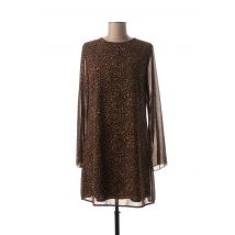 MINSK - Robe courte marron en polyester pour femme - Taille 38 - Modz