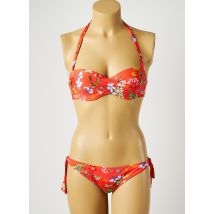 TESSY - Maillot de bain 2 pièces orange en polyamide pour femme - Taille 85D M - Modz