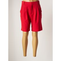 CHERRY PARIS - Bermuda rouge en polyester pour femme - Taille 36 - Modz