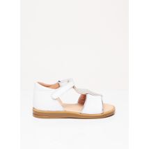 ACEBOS - Sandales/Nu pieds blanc en cuir pour fille - Taille 24 - Modz