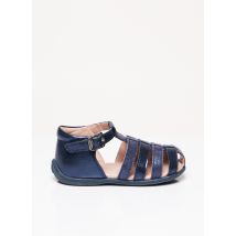 ASTER - Sandales/Nu pieds bleu en cuir pour fille - Taille 19 - Modz