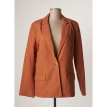 BEST MOUNTAIN - Blazer marron en lin pour femme - Taille 36 - Modz