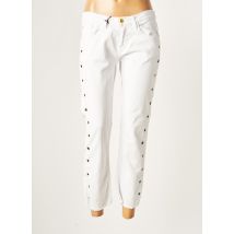 BERENICE - Pantalon 7/8 blanc en coton pour femme - Taille 38 - Modz