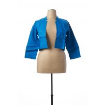 MALOKA - Veste casual bleu en lin pour femme - Taille 38 - Modz