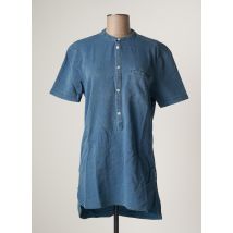 MINIMUM - Tunique manches courtes bleu en coton pour femme - Taille 38 - Modz