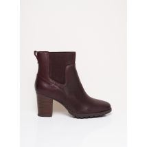 CLARKS - Bottines/Boots rouge en cuir pour femme - Taille 41 - Modz