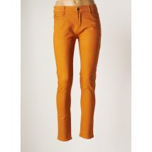 KALISSON - Pantalon slim jaune en coton pour femme - Taille 42 - Modz