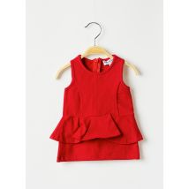 BULLE DE BB - Robe mi-longue rouge en coton pour fille - Taille 3 M - Modz