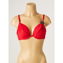 LPB - Haut de maillot de bain rouge en polyamide pour femme - Taille 36 - Modz