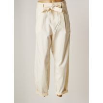 HIGH - Pantalon droit beige en coton pour femme - Taille 36 - Modz