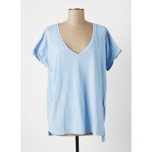 B.YU - T-shirt bleu en coton pour femme - Taille 36 - Modz