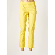 ELEONORA AMADEI - Pantalon 7/8 jaune en coton pour femme - Taille 40 - Modz
