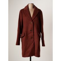 NICE THINGS - Manteau long marron en laine pour femme - Taille 40 - Modz