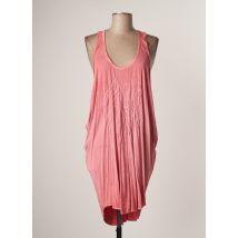 LAUREN VIDAL - Robe mi-longue rose en polyester pour femme - Taille 38 - Modz