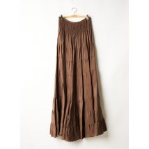 LAUREN VIDAL - Robe longue marron en polyester pour femme - Taille 40 - Modz