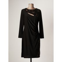 K-DESIGN - Robe mi-longue noir en polyester pour femme - Taille 42 - Modz