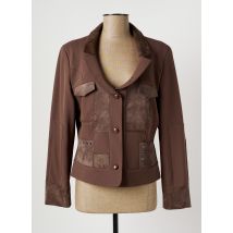 CHRISTINE LAURE - Veste casual marron en polyester pour femme - Taille 40 - Modz