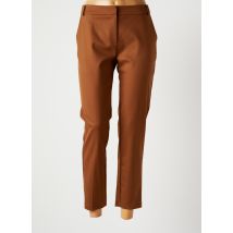 LA PETITE FRANCAISE - Pantalon 7/8 marron en polyester pour femme - Taille 40 - Modz