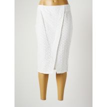 HARMONY - Jupe mi-longue blanc en coton pour femme - Taille 36 - Modz