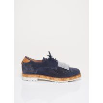 MURATTI - Derbies bleu en cuir pour femme - Taille 37 1/2 - Modz