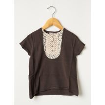 KOOKAI - Pull marron en coton pour fille - Taille 4 A - Modz