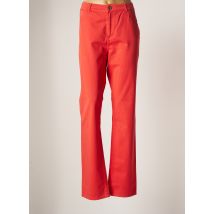 FRED SABATIER - Pantalon droit orange en coton pour femme - Taille 40 - Modz