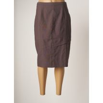 PAUPORTÉ - Jupe mi-longue marron en polyester pour femme - Taille 40 - Modz