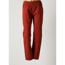 LA FIANCEE DU MEKONG - Pantalon slim marron en coton - Femme - Taille 46 - Modz