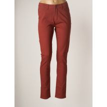 LA FIANCEE DU MEKONG - Pantalon slim marron en coton - Femme - Taille 40 - Modz