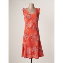 LA FIANCEE DU MEKONG - Robe mi-longue orange en polyester pour femme - Taille 42 - Modz