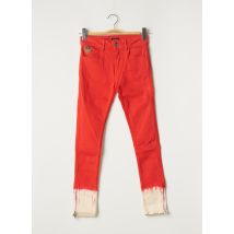 APRIL 77 - Pantalon slim orange en coton pour femme - Taille W25 L32 - Modz