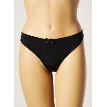 VALEGE - String noir en polyamide pour femme - Taille 38 - Modz