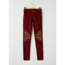 BERENICE - Pantalon slim rouge en coton pour femme - Taille W26 - Modz
