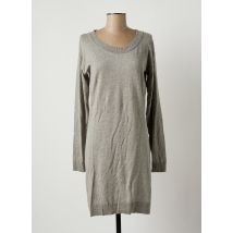 LTB - Robe mi-longue gris en coton pour femme - Taille 36 - Modz