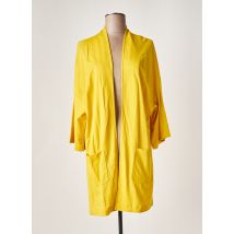 SEE THE MOON - Gilet manches longues jaune en viscose pour femme - Taille TU - Modz