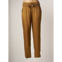 LE PETIT BAIGNEUR - Pantalon droit marron en viscose pour femme - Taille 38 - Modz