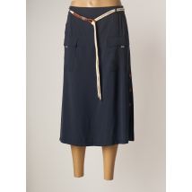 FRANCE RIVOIRE - Jupe mi-longue bleu en tencel pour femme - Taille 40 - Modz