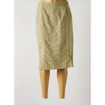 FRANCE RIVOIRE - Jupe mi-longue vert en coton pour femme - Taille 40 - Modz