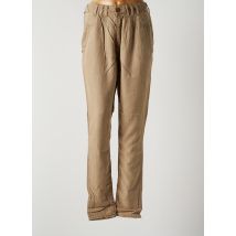 FIVE PM - Pantalon droit marron en coton pour femme - Taille W27 - Modz