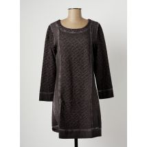 MALOKA - Robe courte gris en coton pour femme - Taille 40 - Modz