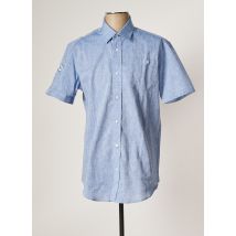 CAMBERABERO - Chemise manches courtes bleu en coton pour homme - Taille M - Modz