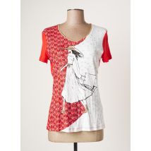 KALISSON - T-shirt rouge en tencel pour femme - Taille 38 - Modz